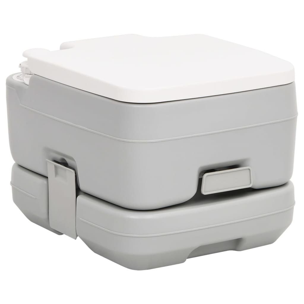 vidaXL Campingtoilette Tragbare Campingtoilette mit Waschbecken