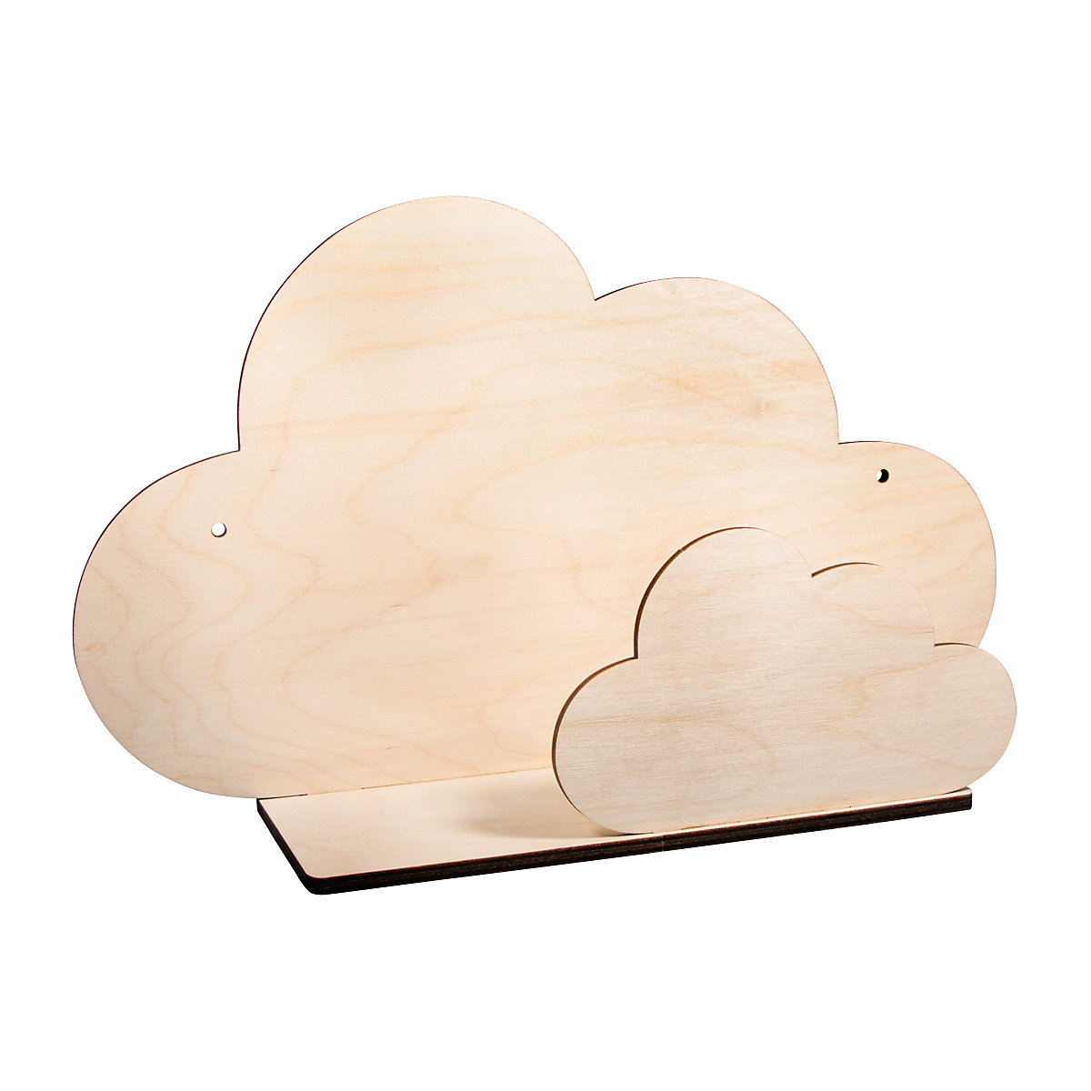Holzbausatz Regal Wolke, natur, 35x21x10cm, 5-tlg.