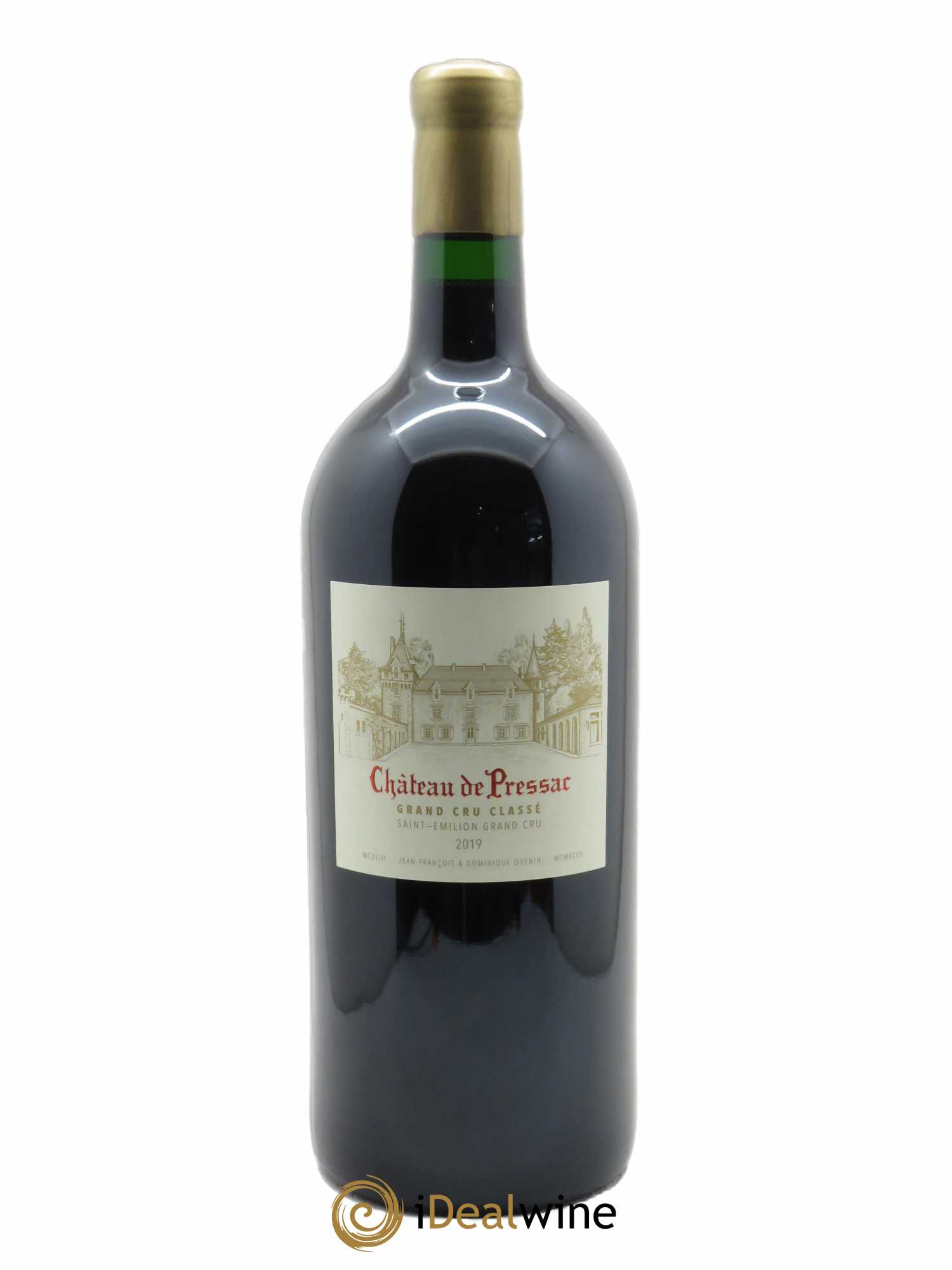 Château de Pressac Grand Cru Classé  2019 - Lot de 1 Double-magnum