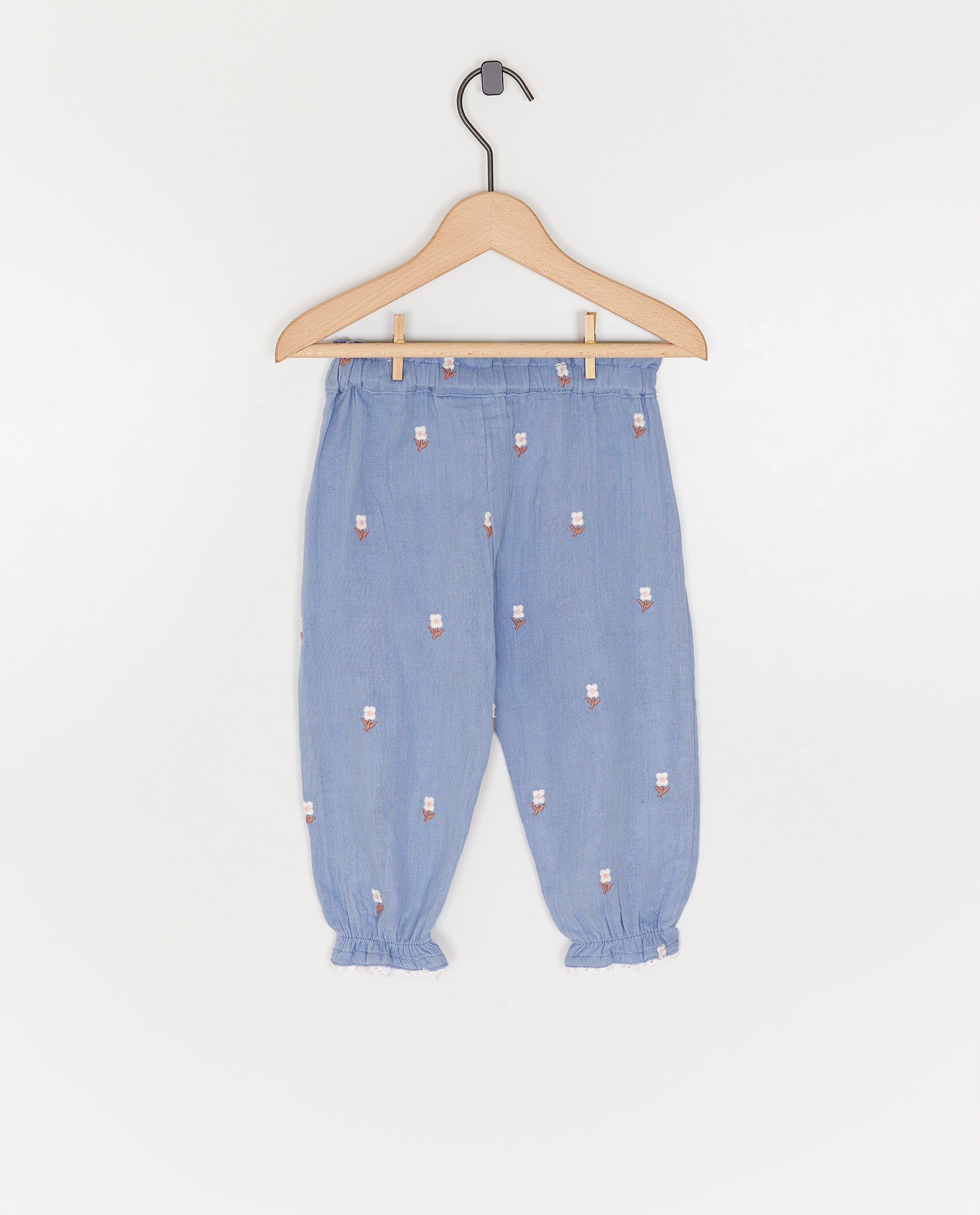 Pantaloni pentru copii albastru deschis