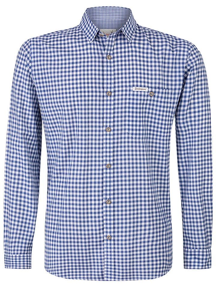 Stockerpoint Trachtenhemd ''Campos 3'' in Blau günstig kaufen