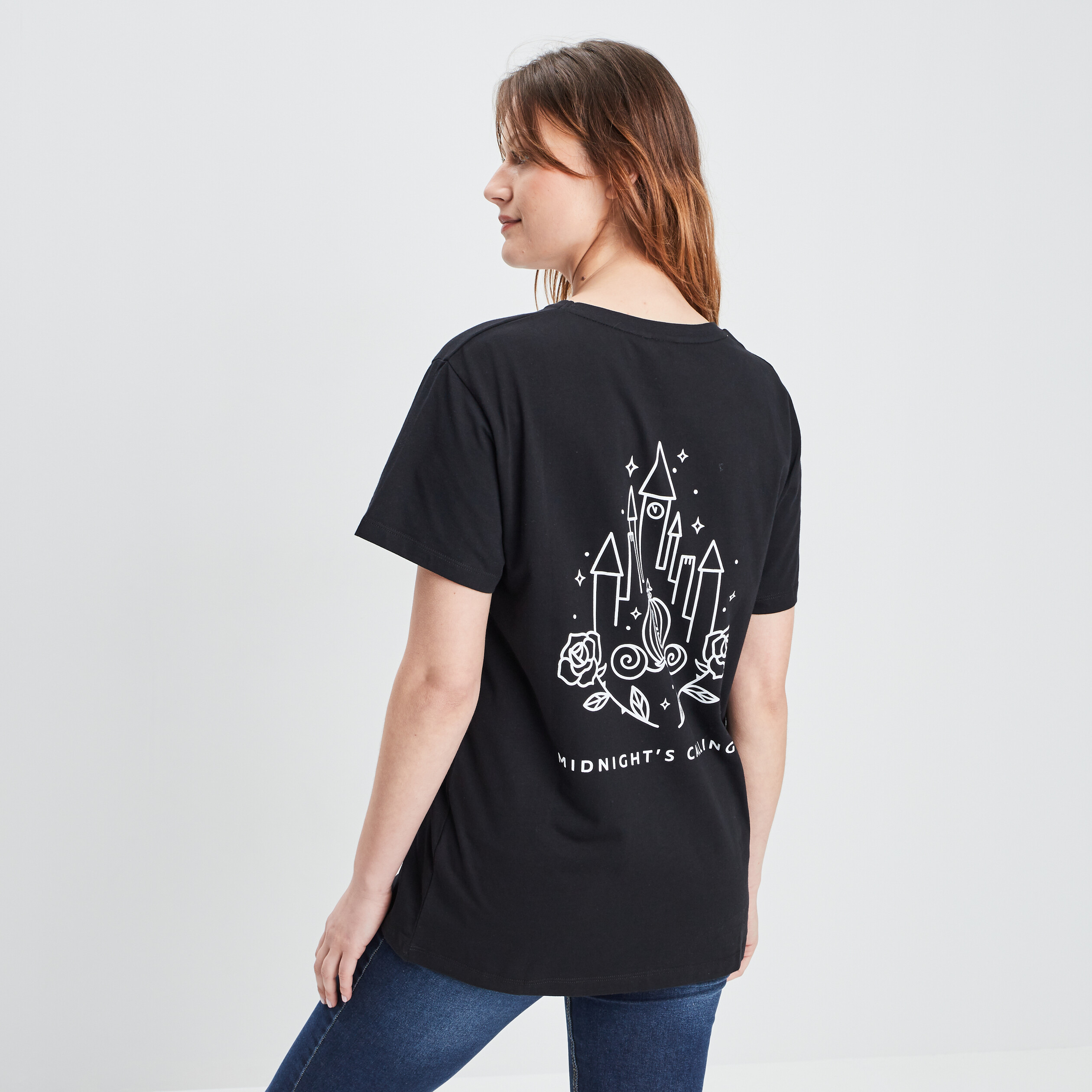 T-shirt Cendrillon noir femme | La Halle