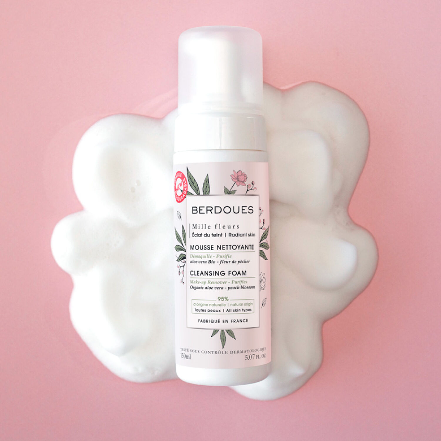 Berdoues Mille Fleurs Eclat Mousse Nettoyante 150 ml