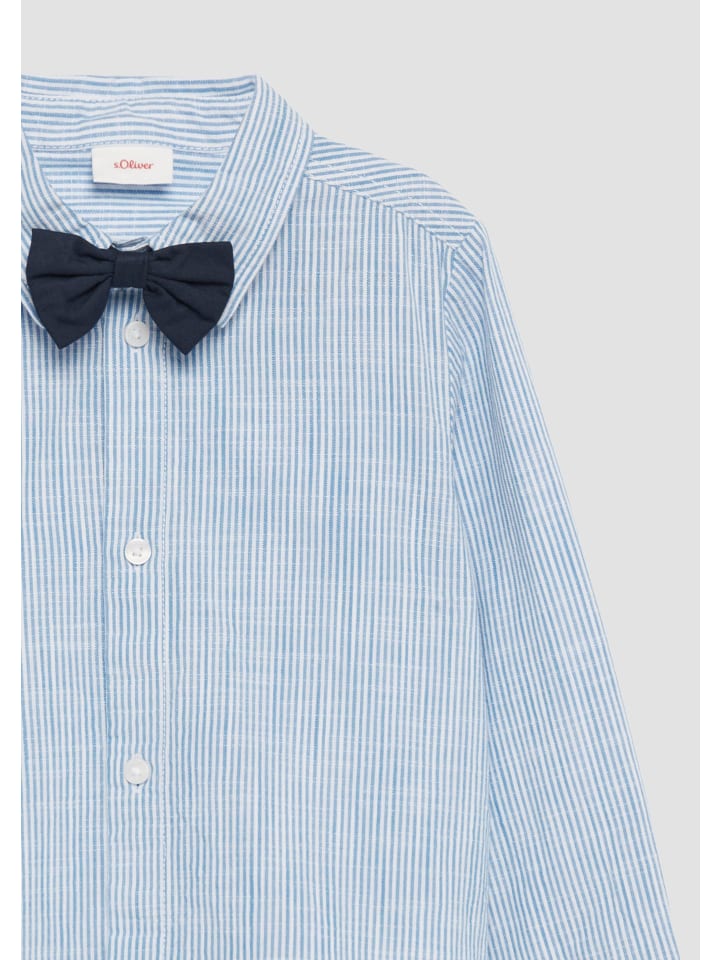s.Oliver Hemd langarm in Blau günstig kaufen
