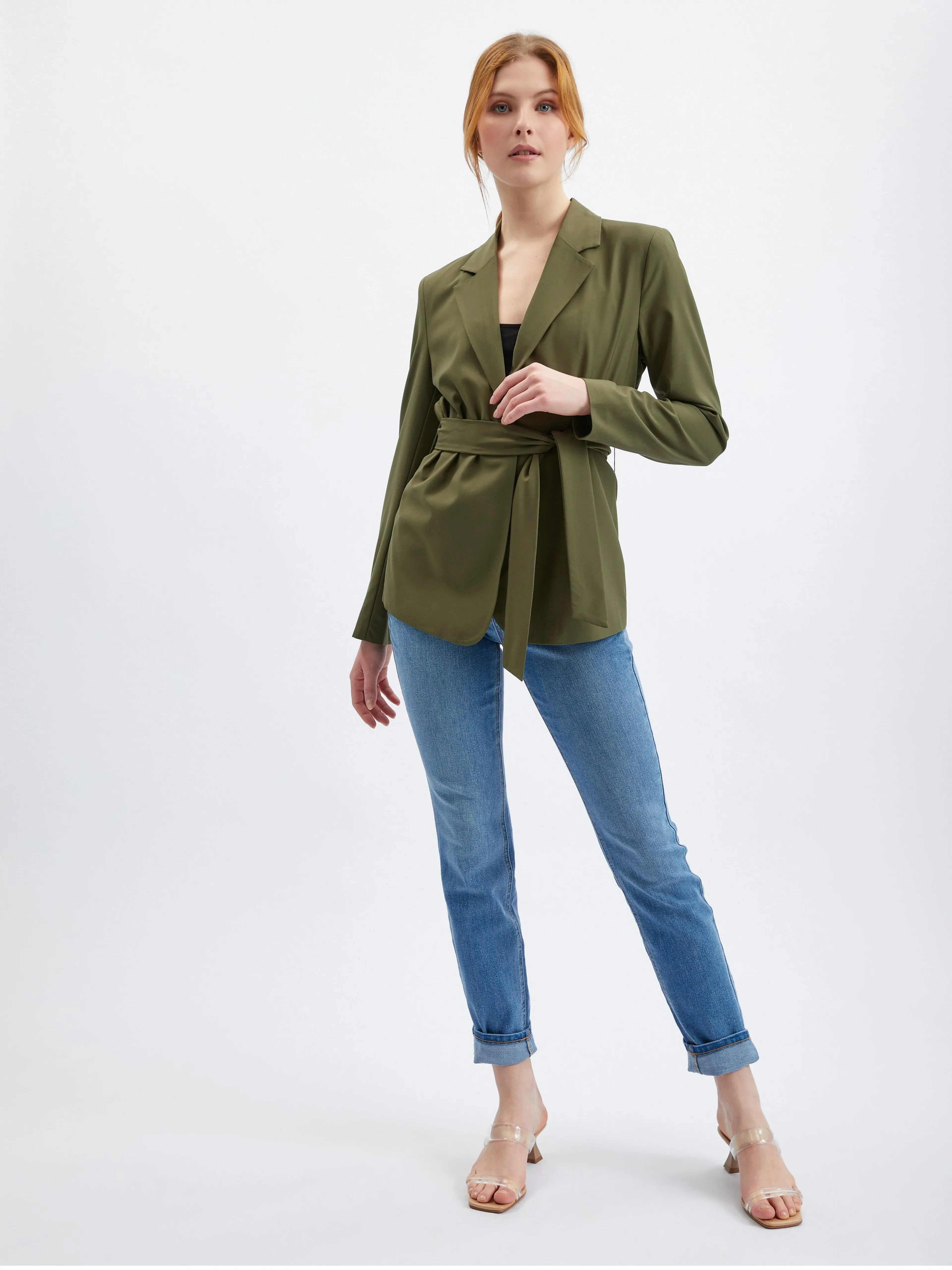 Khakifarbene Damenjacke ORSAY