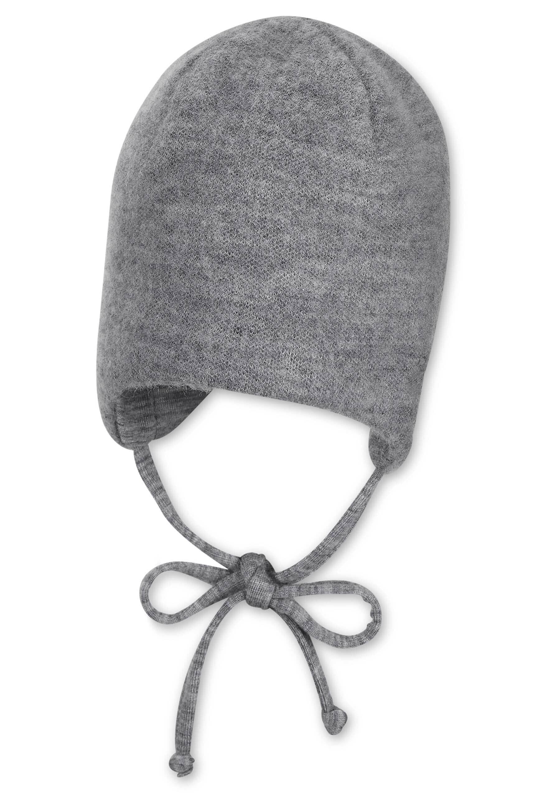 Mütze aus Wolle (Merino) mit Bindeband in 5 Farben