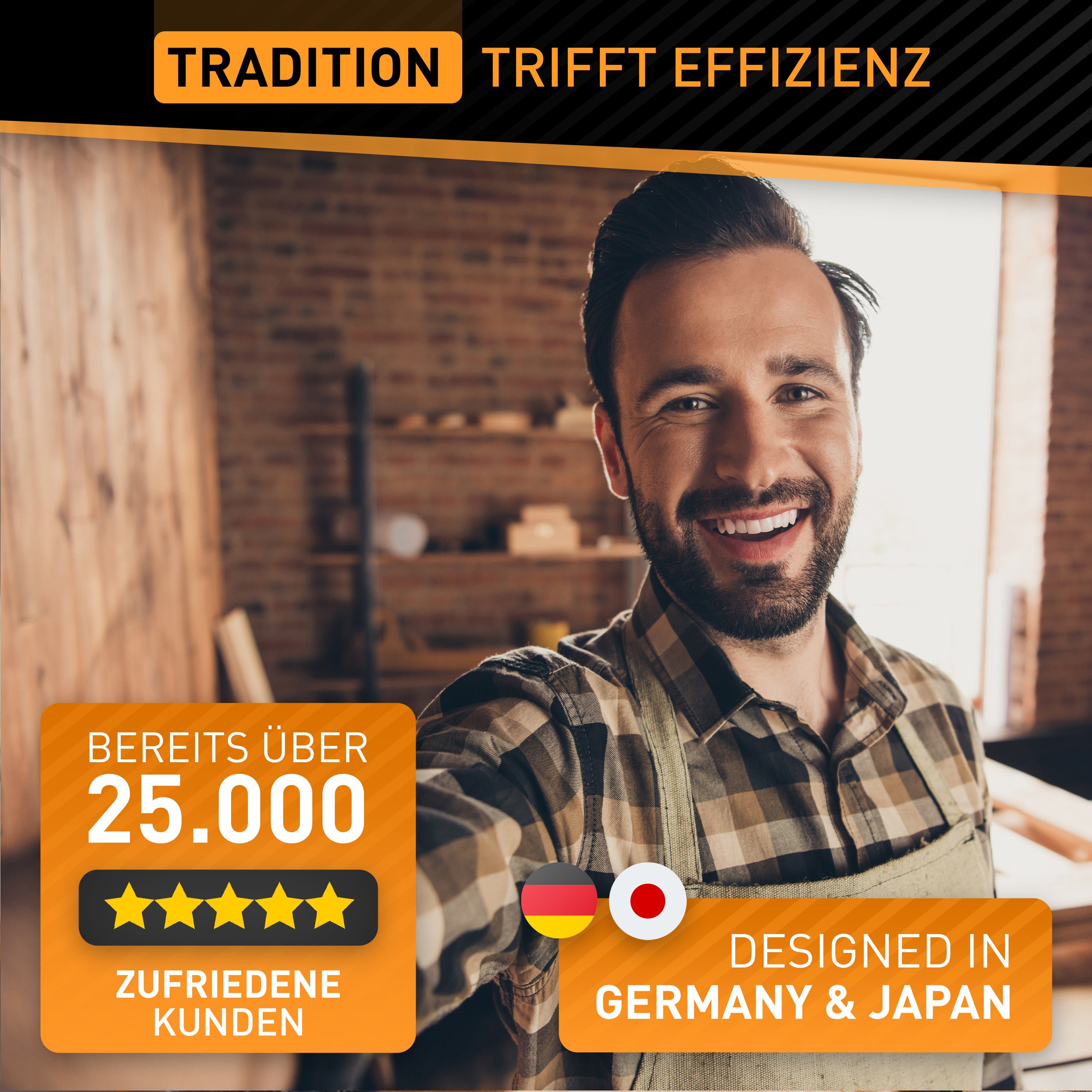 Hardtwerk® Japansäge klappbar (Kataba) 240 mm aus SK4 Carbonstahl