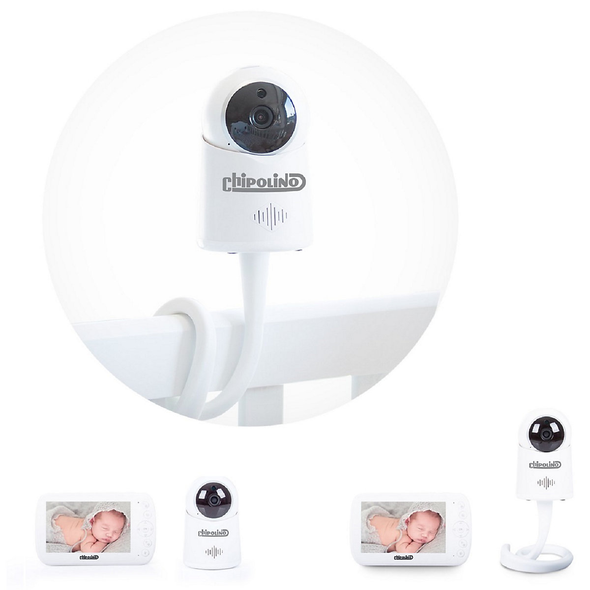 Video-Babyphone Orion 5 Zoll LCD Nachtsicht, Musik, Temperatursensor Babyphone