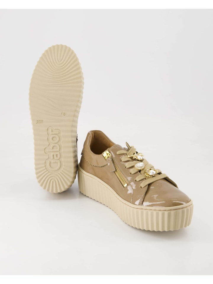 Gabor Klassische Schnürschuhe in Beige günstig kaufen