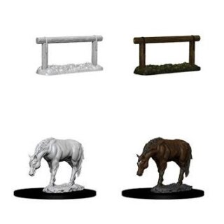 Horse & Hitch: Wizkids Deep Cuts Unpainted Miniatures