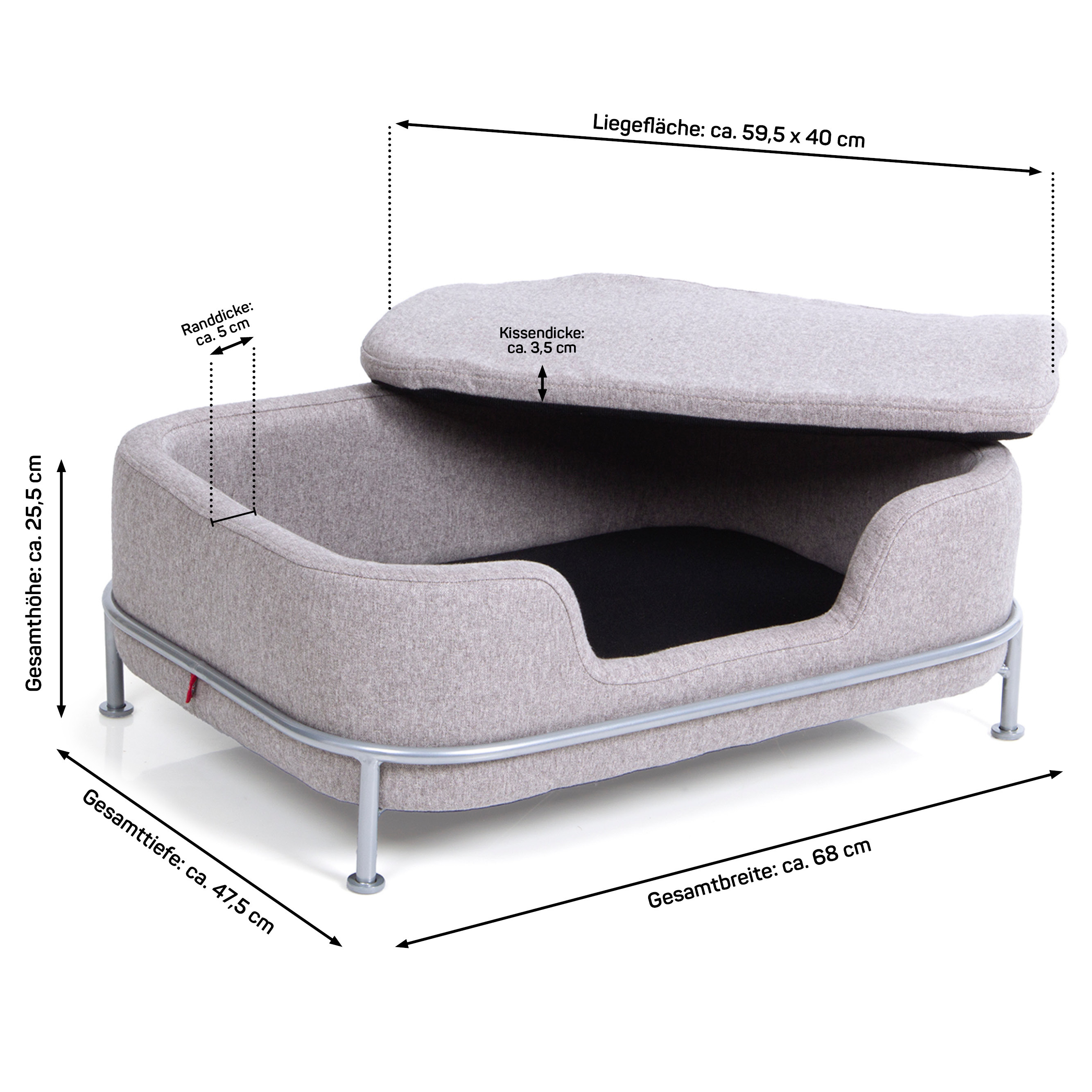 Canadian Cat Company Katzenbetten & Katzensofas Canadian Cat Company Katzenbett Windsor grau