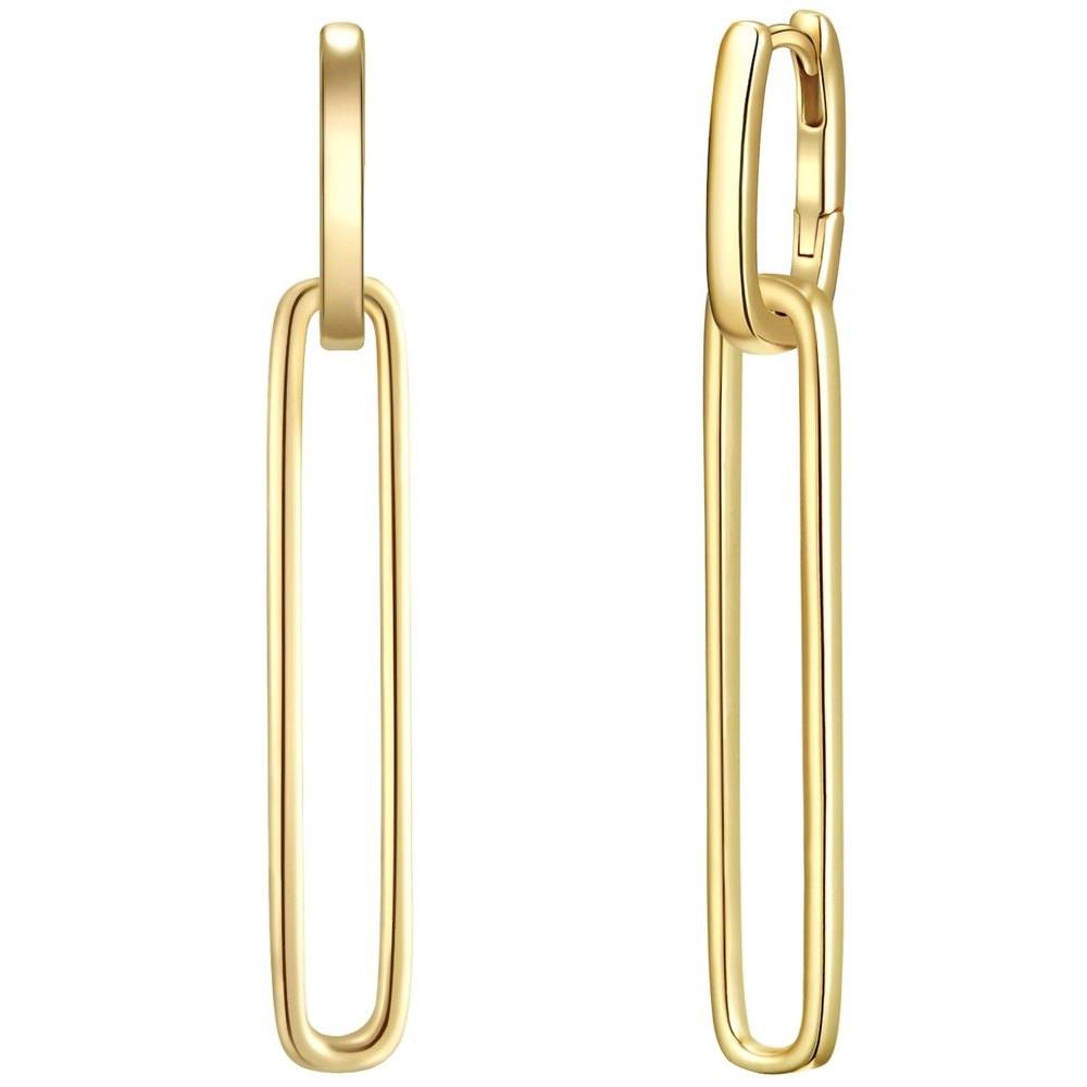 Glanzstücke München Créoles en argent Argent sterling en Or jaune Boucles d'oreilles