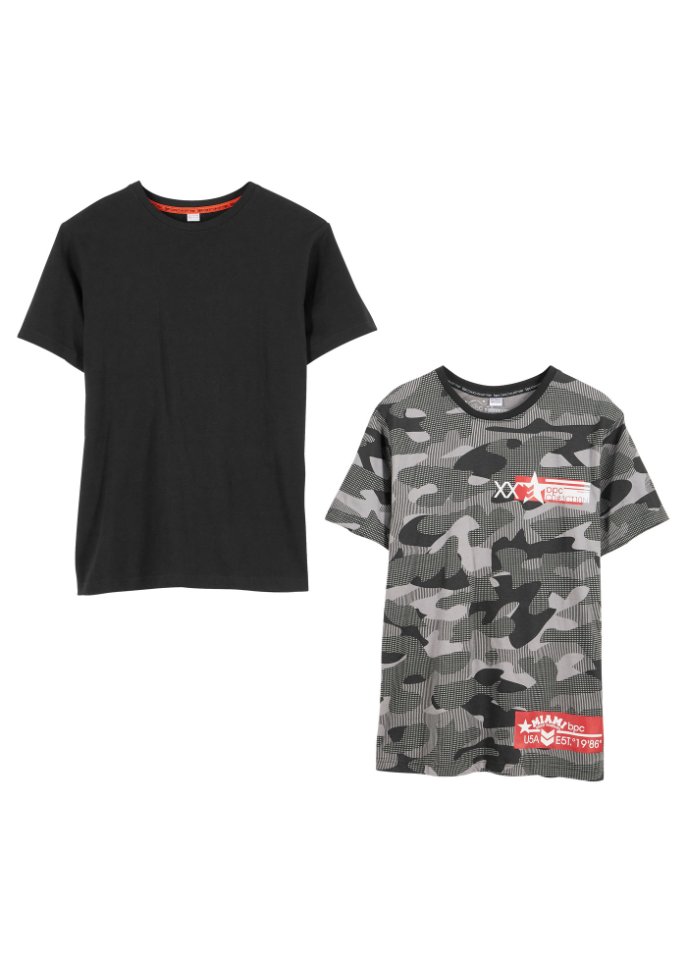 Jungen T- Shirt aus Bio-Baumwolle (2er Pack)