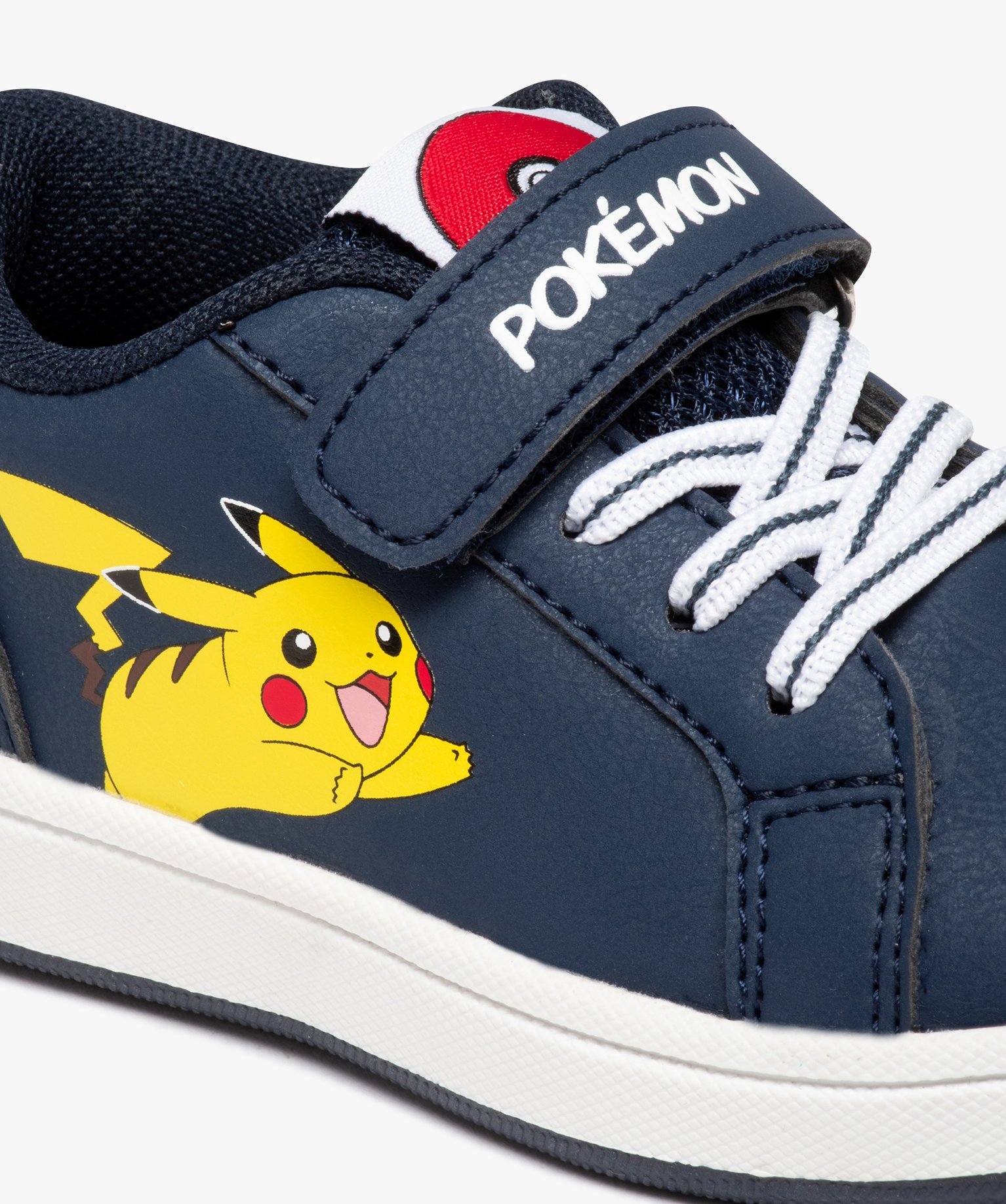 Baskets Garçon à tige basse en matière mate - Pokémon marine | GEMO