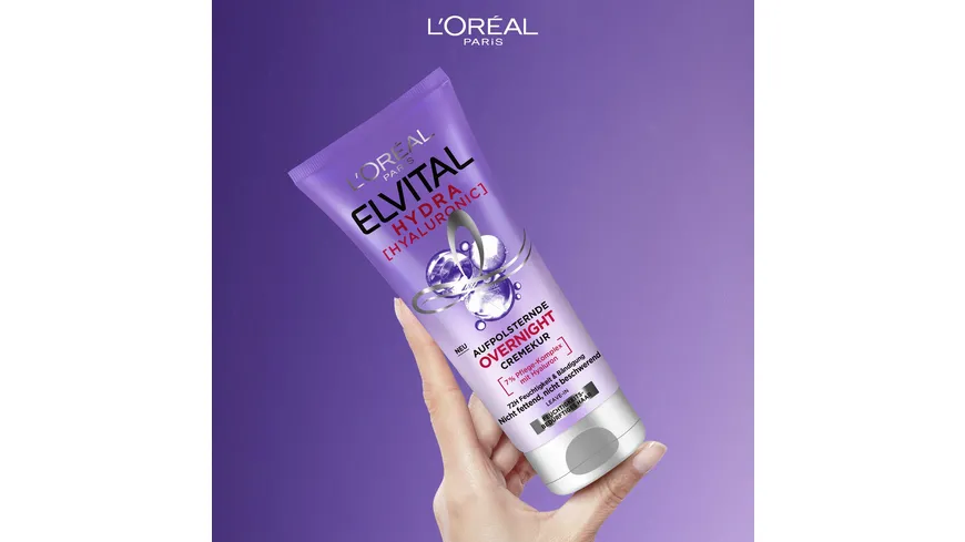 L'Oréal Elvital Hyaluron Overnight Cremekur 200 ml