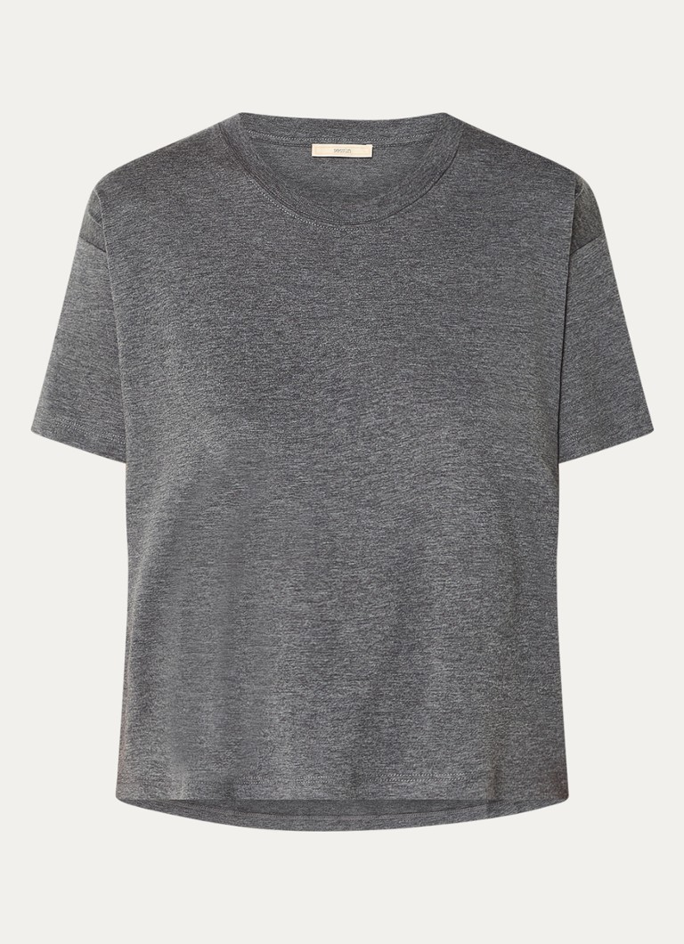 Sessùn Too T-shirt in lyocell blend with heathered design