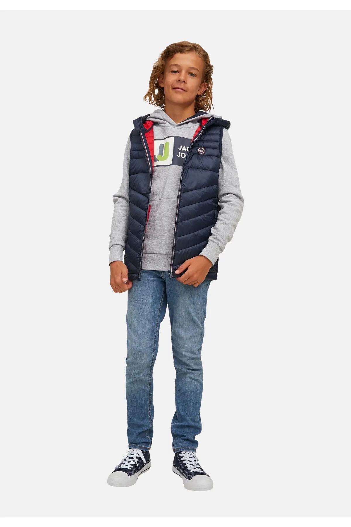 Jack & Jones  Sweatshirt - Grau - Regular Fit