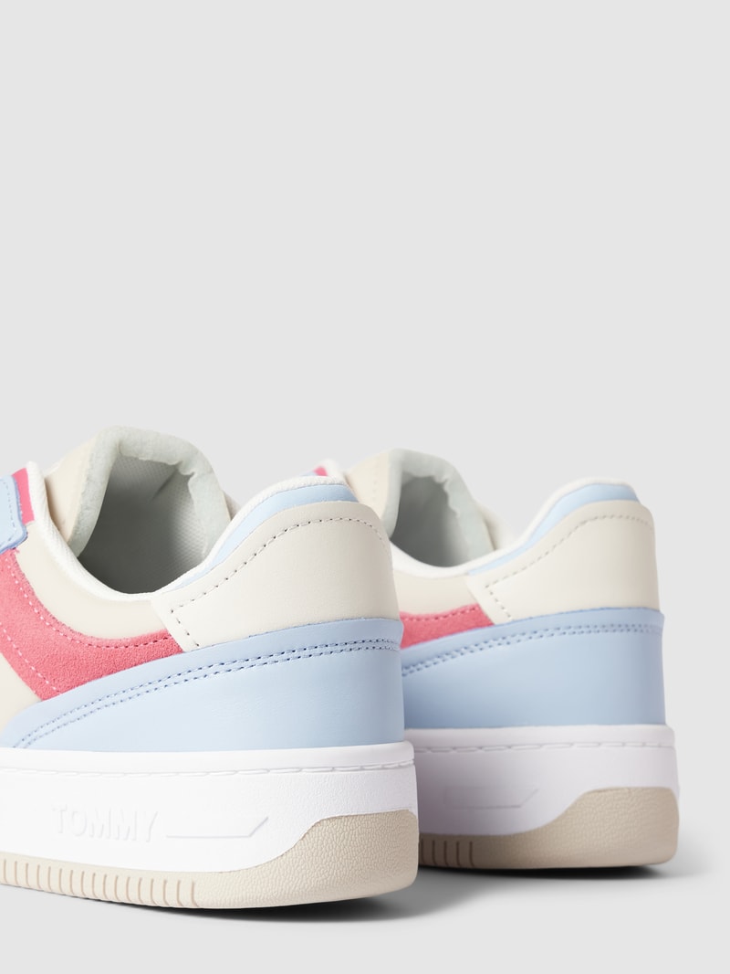 Sneaker mit Label-Print Modell 'BASKET' in beige