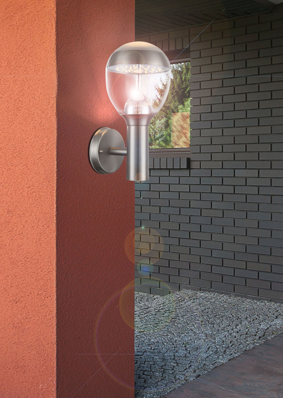 Globo Lighting - CALLISTO - Außenleuchte Edelstahl, LED