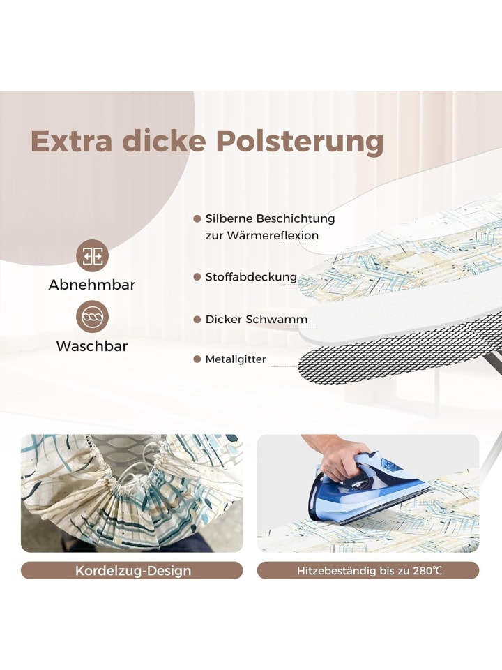 COSTWAY Bügelbrett klappbar mit Eisenablage in Andere günstig kaufen onesize