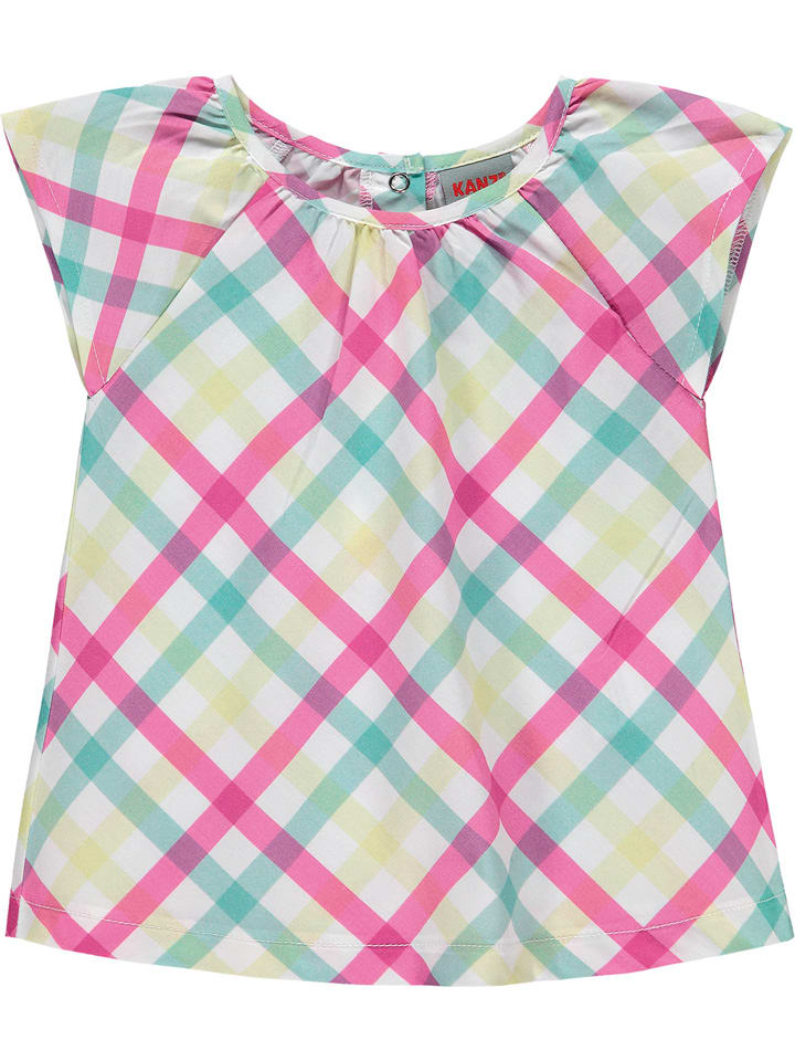 Kanz Bluse in Pink/ Grün/ Gelb günstig kaufen