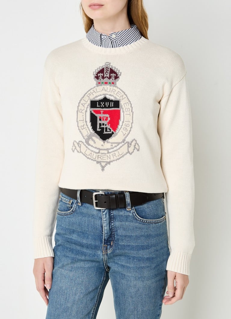 Πουλόβερ Ralph Lauren Chunky Knit με κέντημα λογότυπου