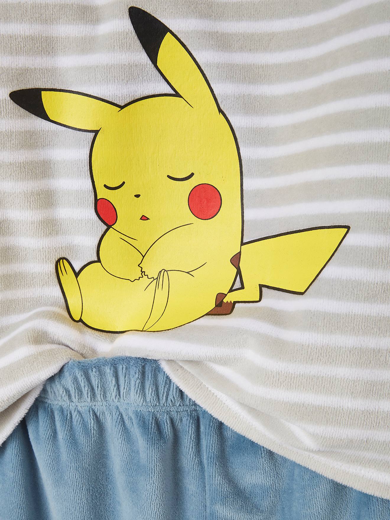 Pyjama Garçon en velours Pokémon® gris rayé