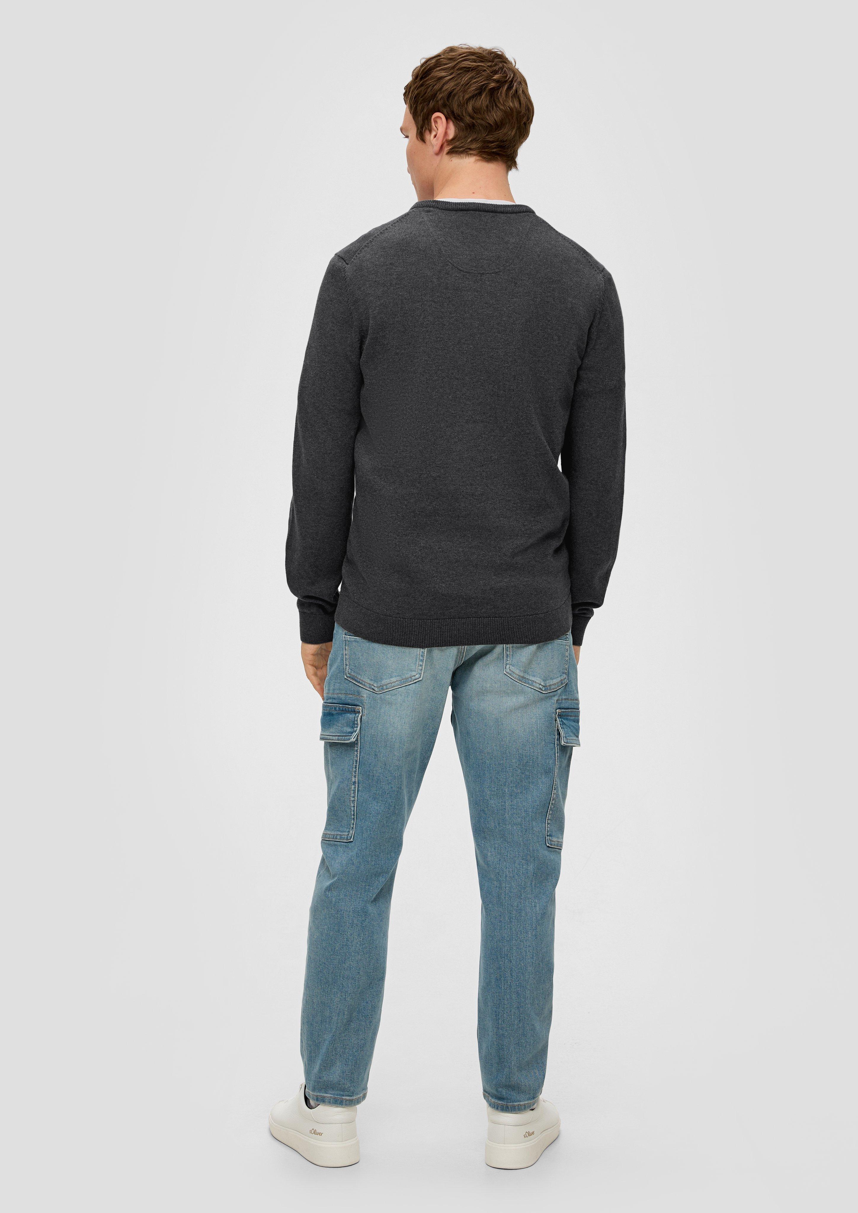 Strickpullover mit Logo-Stickerei  2143173-98W2