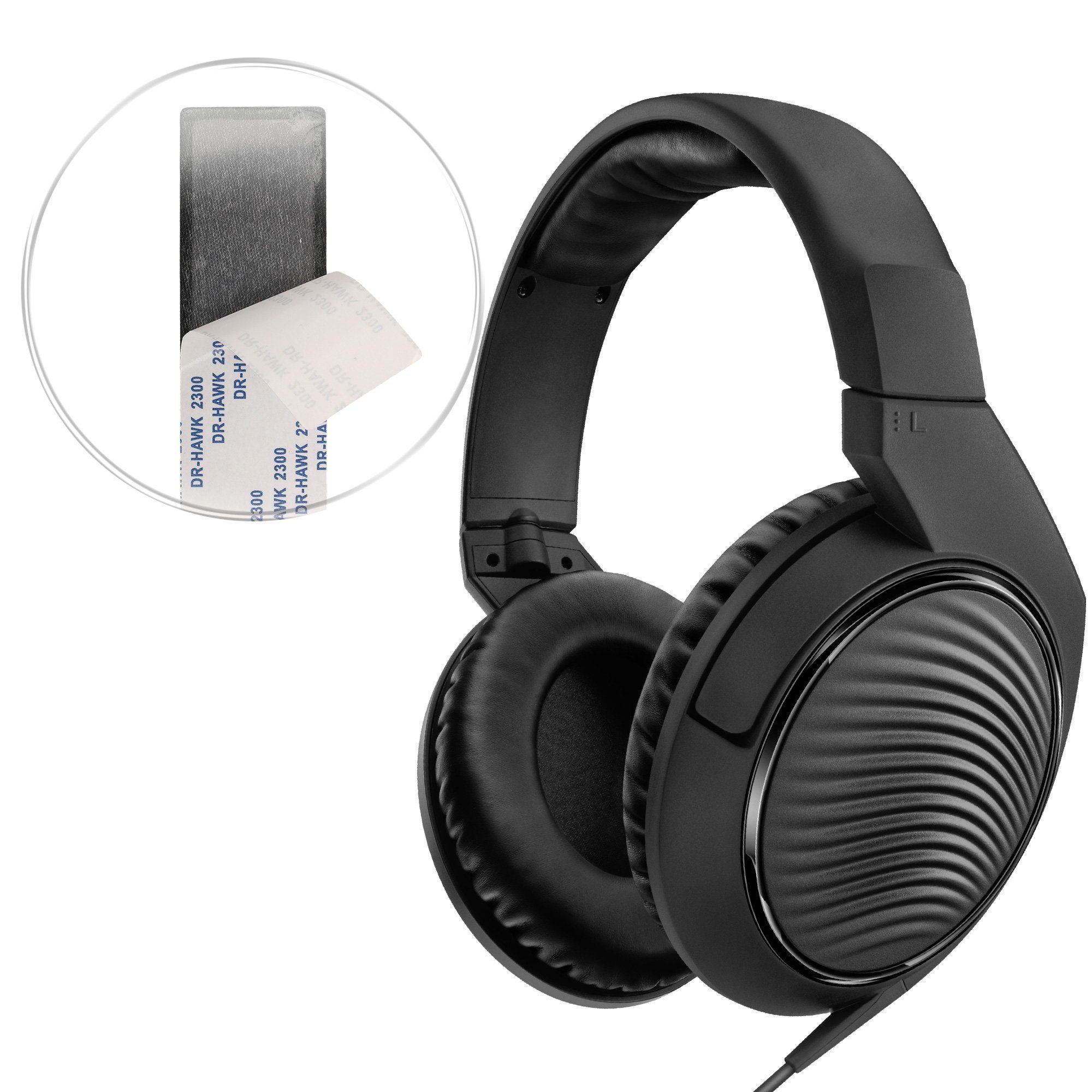 kwmobile Bügelpolster Bügelpolster für Sennheiser HD200 Pro, Kunstleder Kopfbügel Polster für Overear Headphones