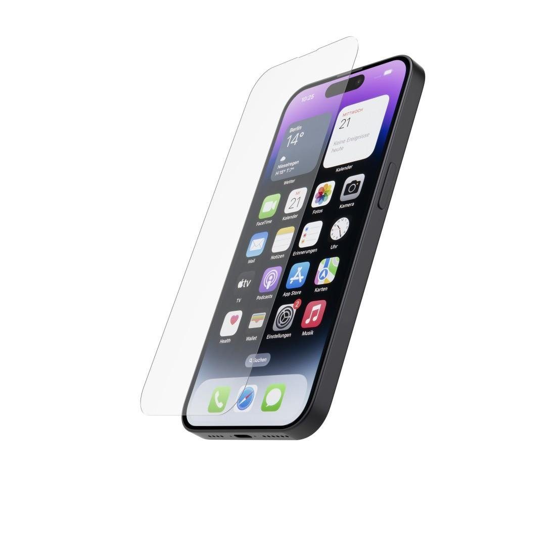 Hama Schutzglas für Apple iPhone 14 Pro, Displayschutzglas für Apple iPhone 14 Pro, Displayschutzglas