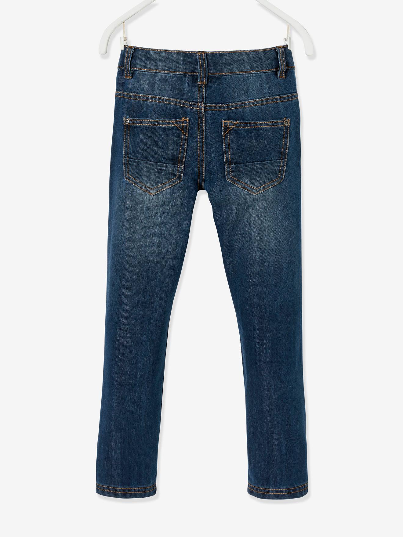 Jean droit indestructible MorphologiK tour de hanches LARGE garçon denim brut