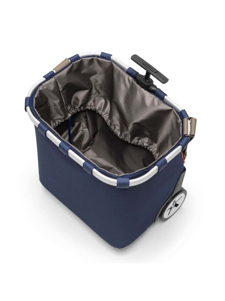 Reisenthel carrycruiser - Einkaufstrolley 47.5 cm (frame raffia black) in dark blue günstig kaufen onesize