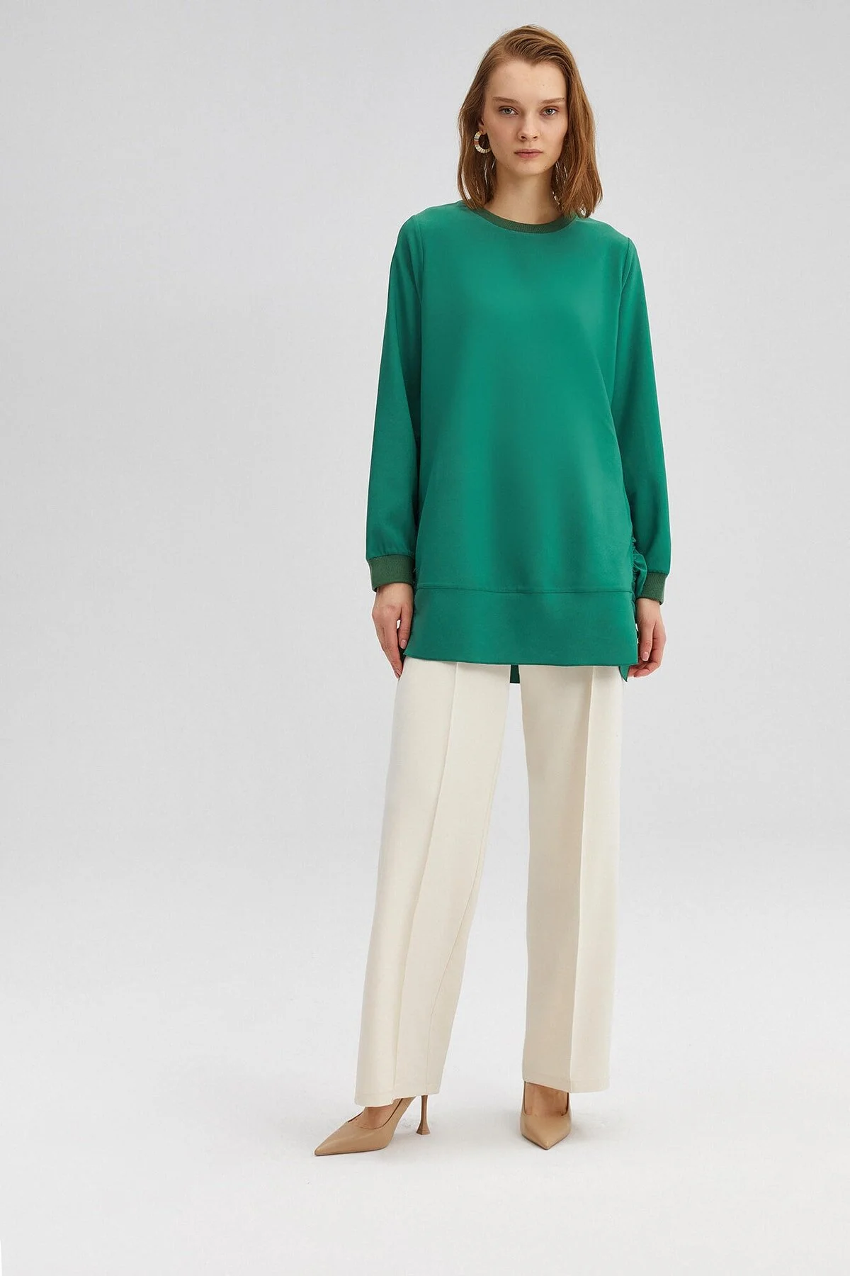 Touché Privé  Tunika - Grün - Regular Fit
