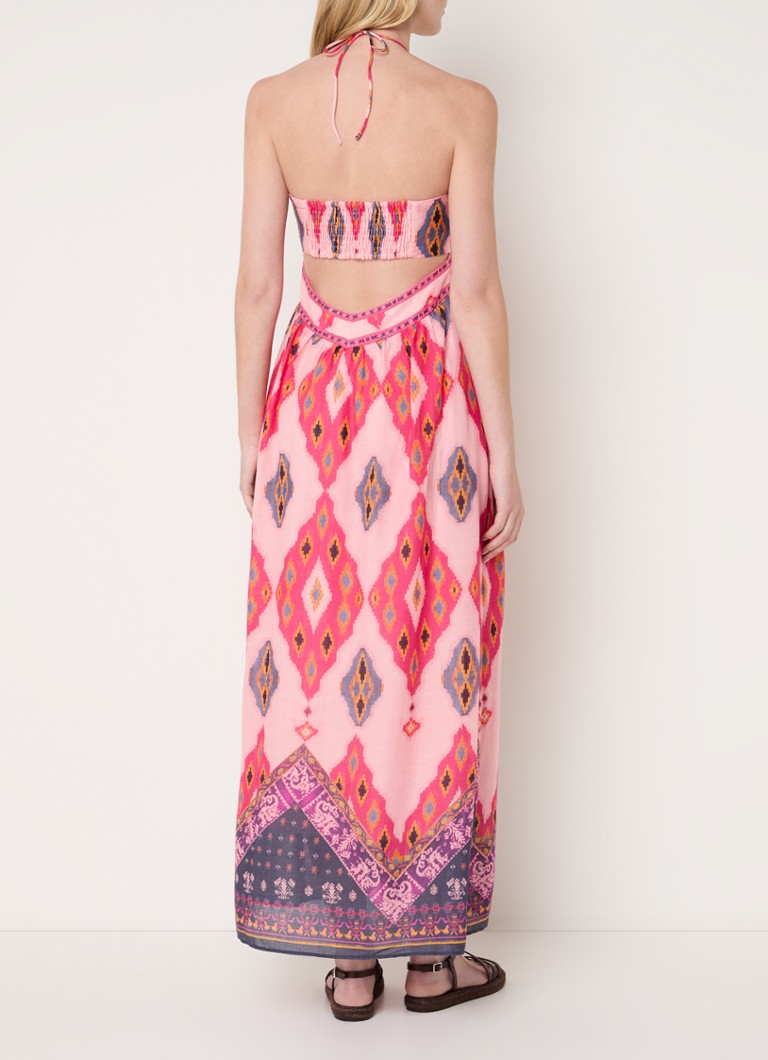 Vestido midi sin tirantes Yaly de ba&sh con estampado