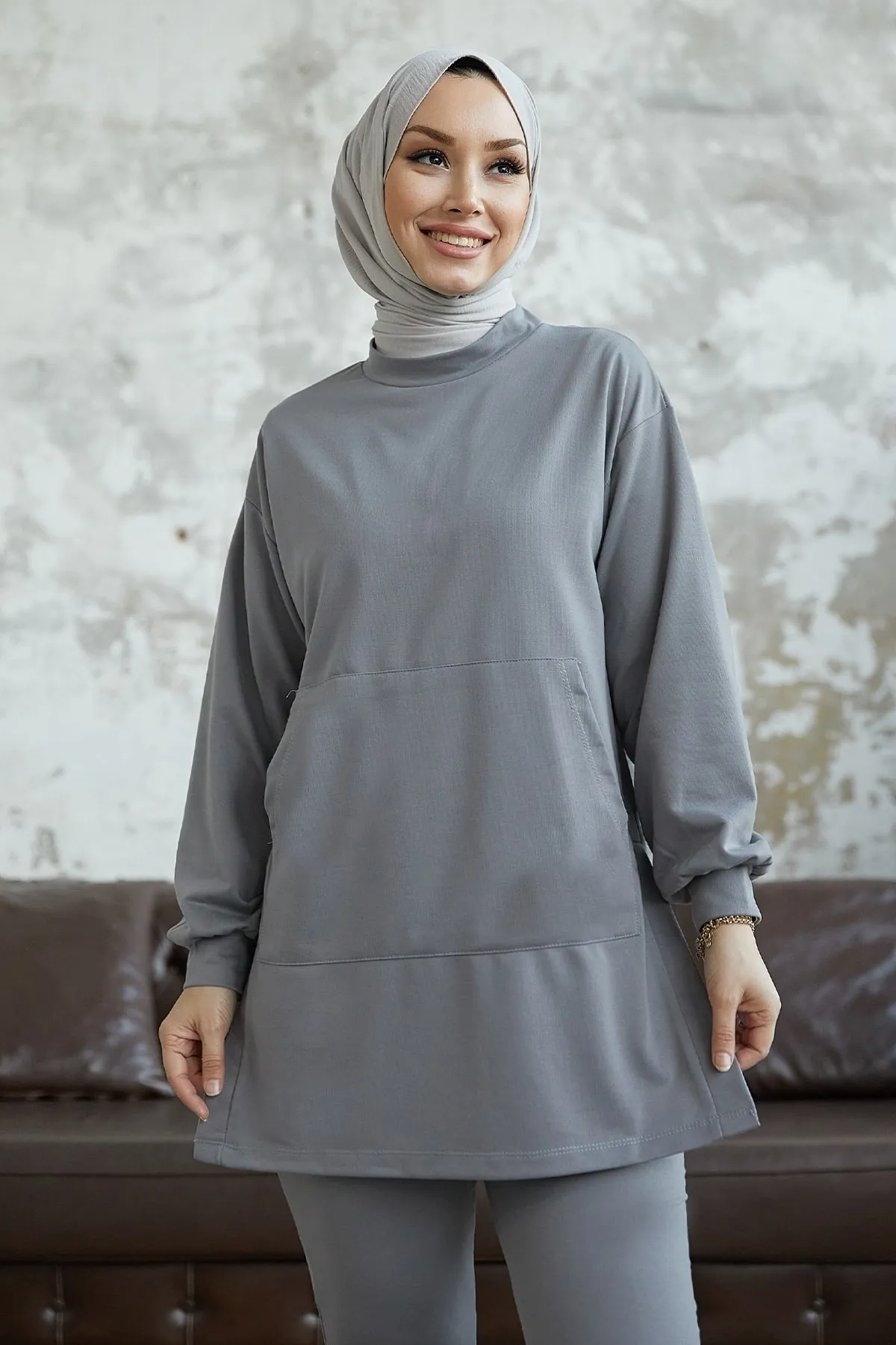 InStyle  Miora Spanischer Knöchel-Zweiteiler – Grau