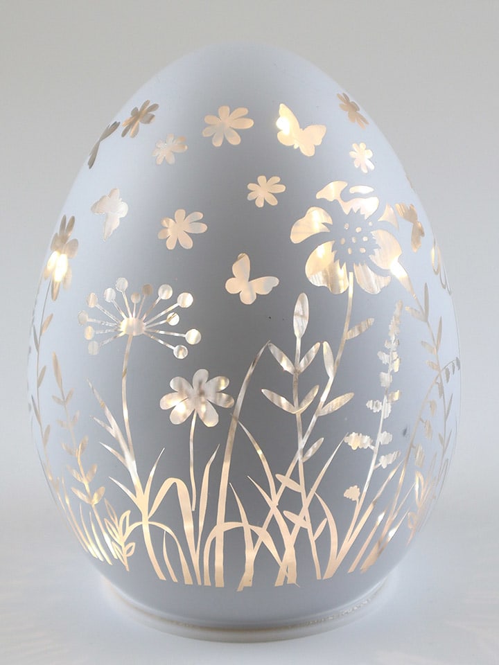 AM Design LED-Dekoleuchte ''Ei Blume'' in Weiß - (H)13 x Ø 11 cm günstig kaufen onesize