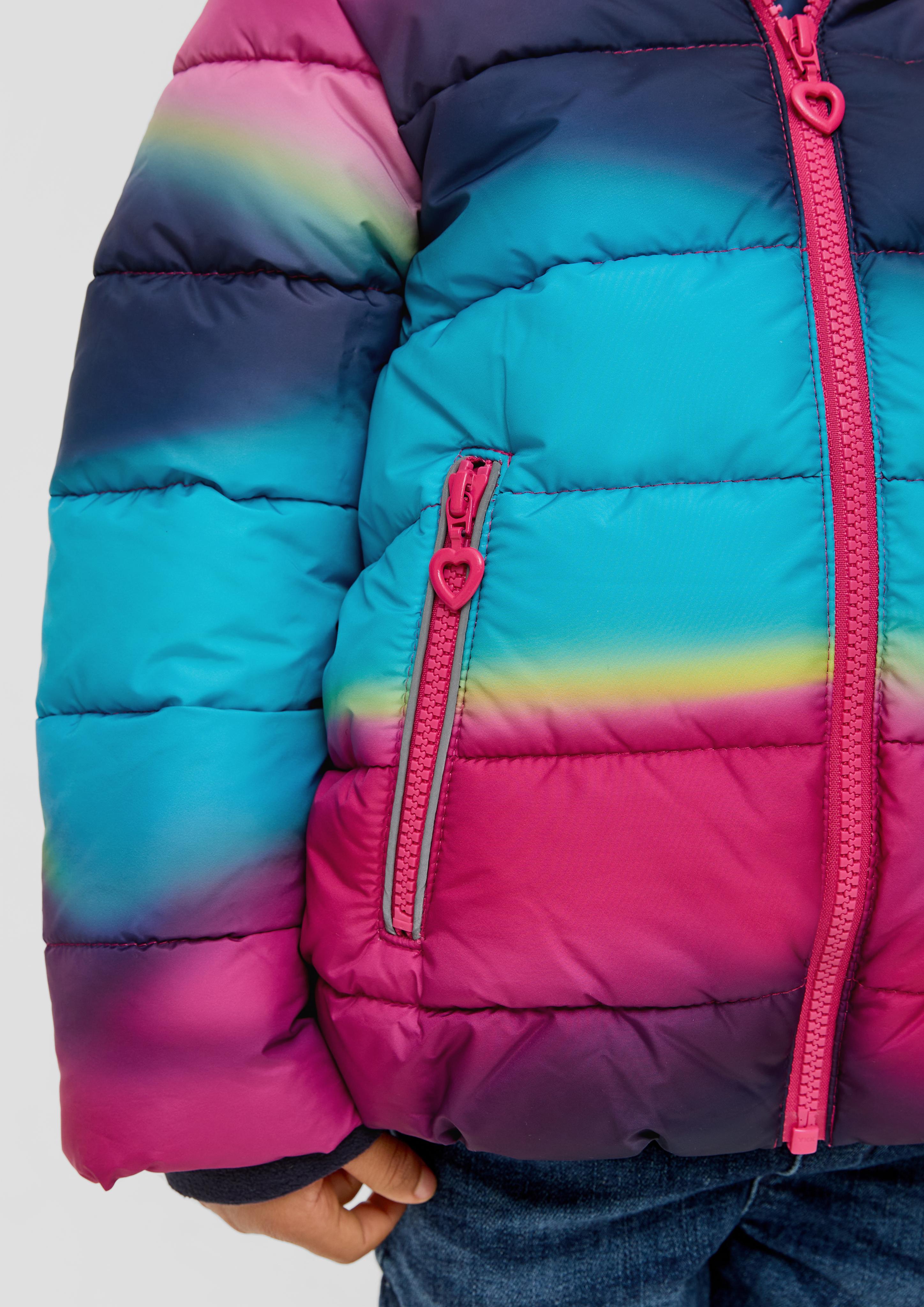 Steppjacke mit reflektierendem Print  2132170-44A2