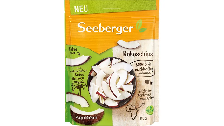Seeberger Kokoschips 110 g