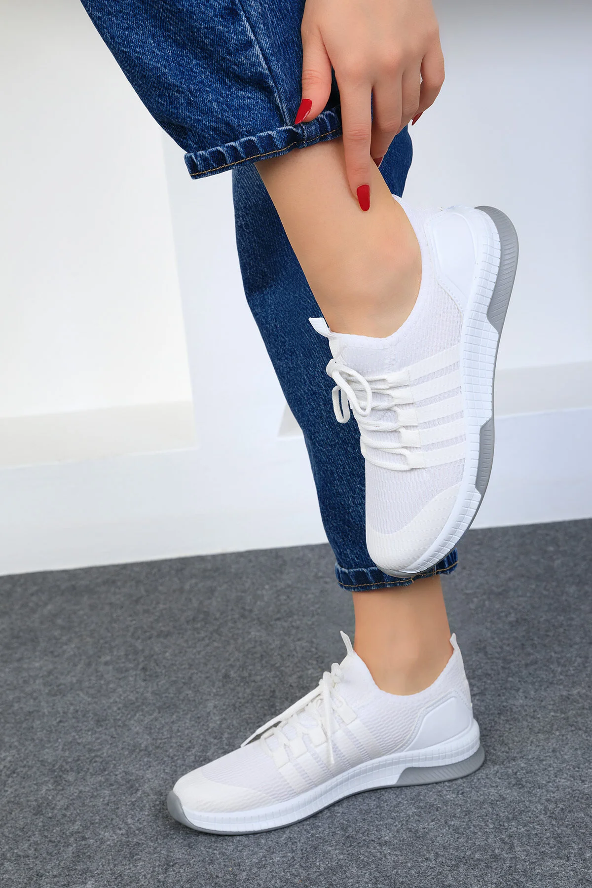 SOHO  Weiße Damen Sneakers 16278
