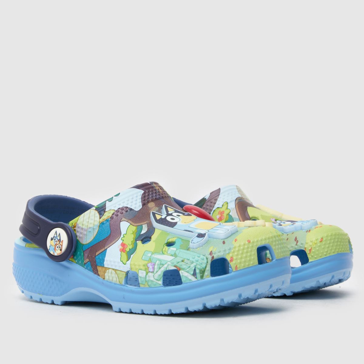 Crocs blå multi x blå klassisk träsko småbarnssandaler