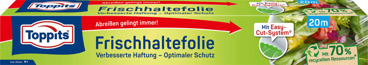 Frischhaltefolie zum Abreißen, selbsthaftend, 20 m