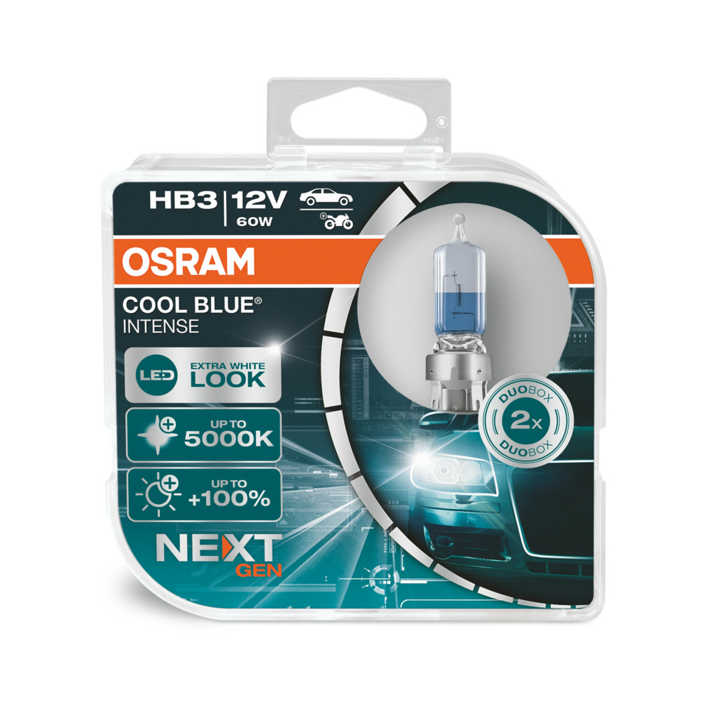OSRAM Cool Blue Intense NextGeneration HB3 Glühlampe 12 V 60-W, 2 Stück - ATU