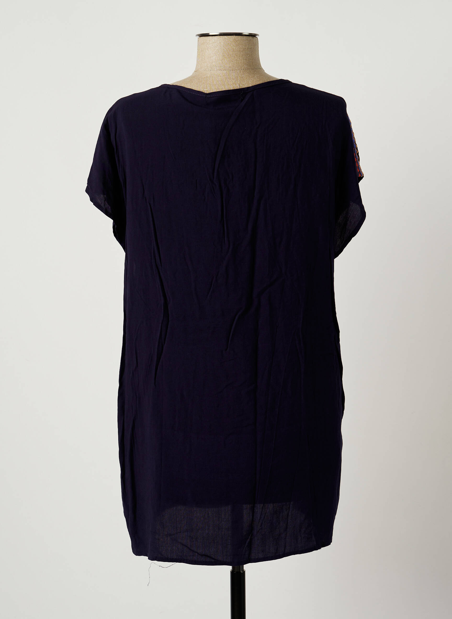 Mystery Jane Tuniquemanchecourte Femme couleur bleu