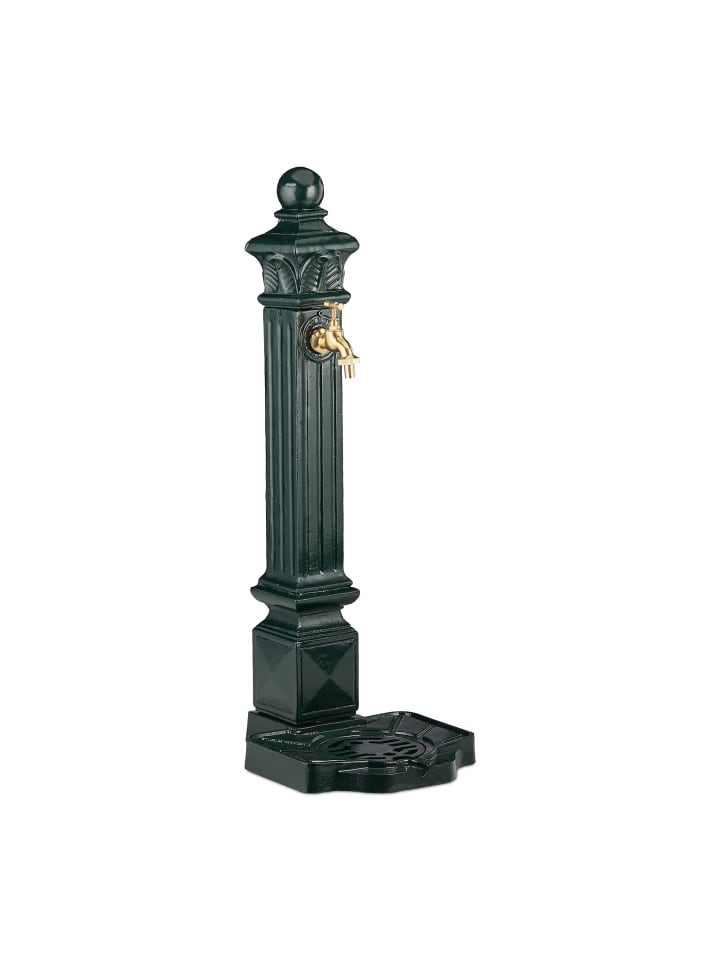 relaxdays Standbrunnen in Dunkelgrün - (B)28 x (H)80 x (T)32 cm günstig kaufen onesize
