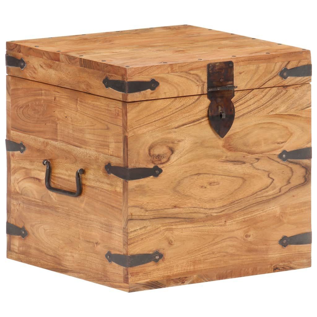 vidaXL Aufbewahrungsbox Truhe 40x40x40 cm Akazie Massivholz (1 St)