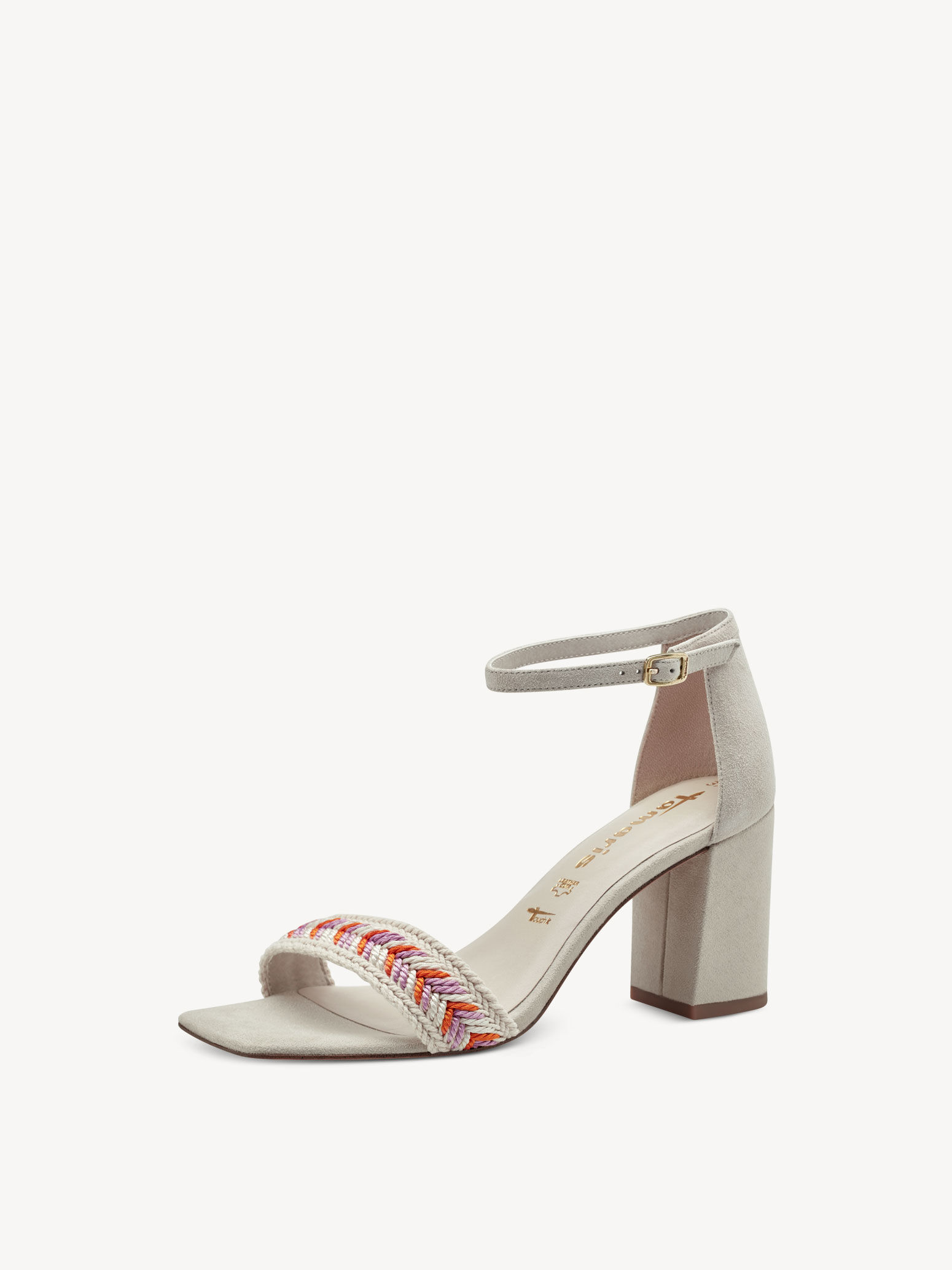 Sandale à talon - beige
