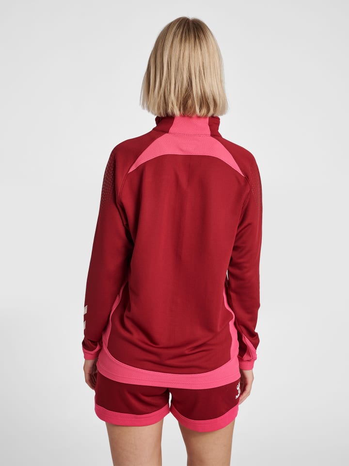 Hummel Hummel Halbreißverschluss Sweatshirt Hmllead Damen in BIKING RED günstig kaufen