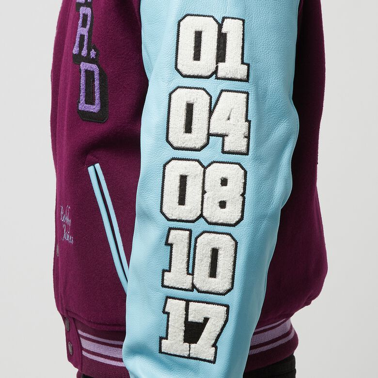 Pleasures x N.E.R.D. Varsity Jacket purple