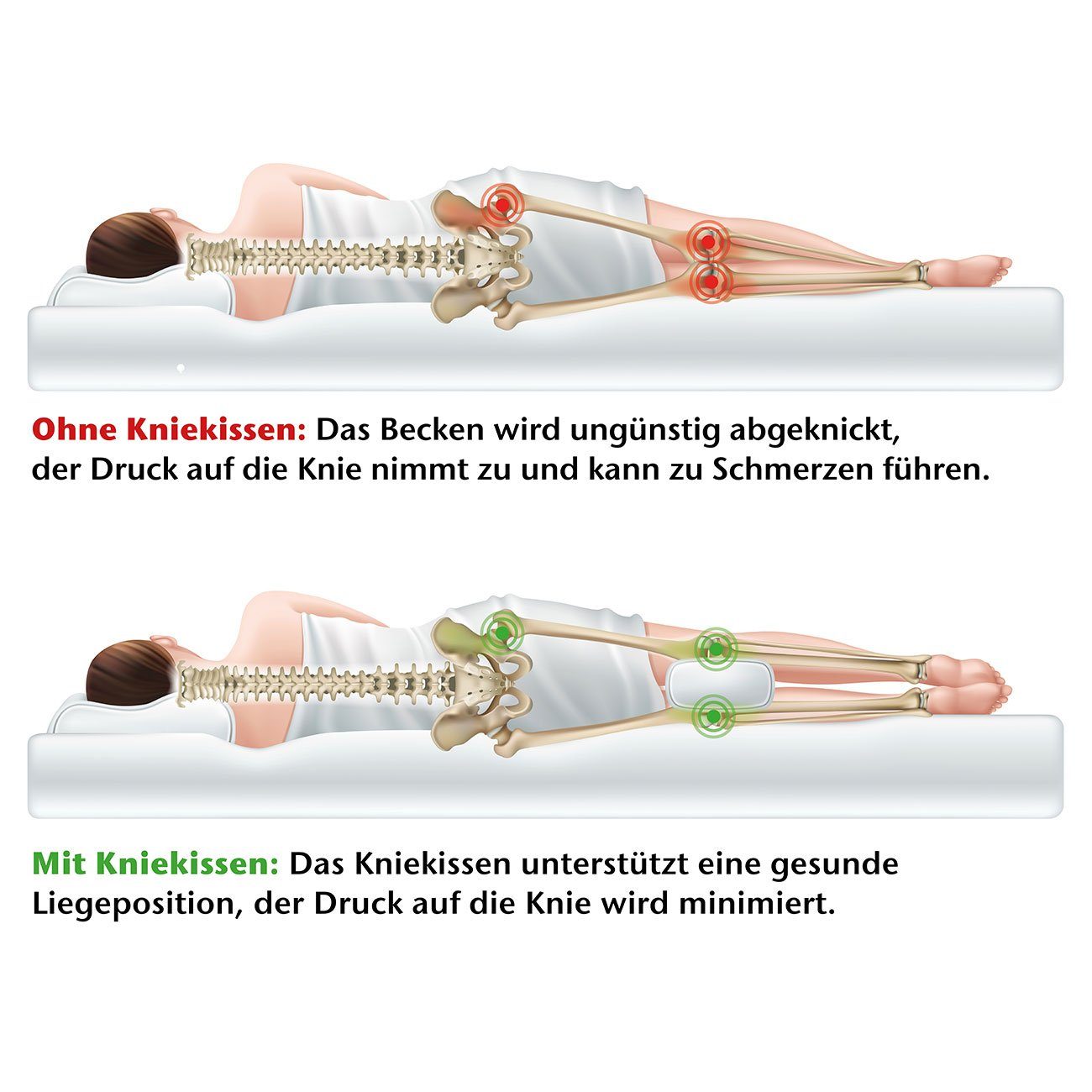 Bestschlaf Kniekissen Visko