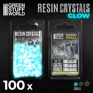 Resinkristalle - Aqua Turquoise Glow (Klein)